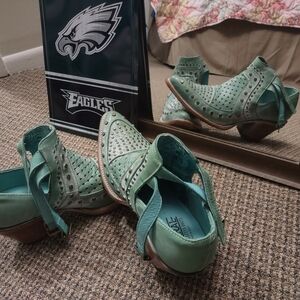 Corral Boots Turquoise Ankle Boots